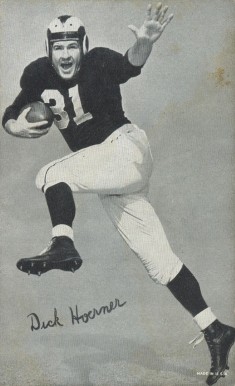 1948 Exhibits Dick Hoerner # Football Card