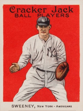 1915 Cracker Jack SWEENEY, New York-Americans #112 Baseball Card