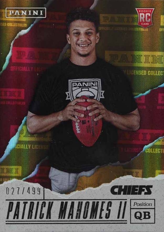 2017 Panini Father's Day  Patrick Mahomes II #51 Football Card