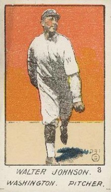 1920 Strip Card Walter Johnson #8 Baseball Card