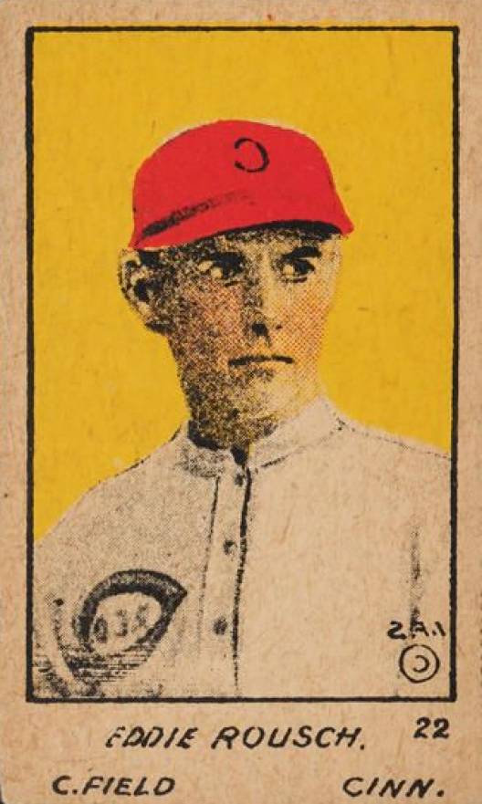 1921 Strip Card Eddie Rousch #22 Baseball Card