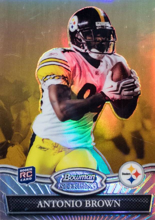 2010 Bowman Sterling Antonio Brown #44 Football Card