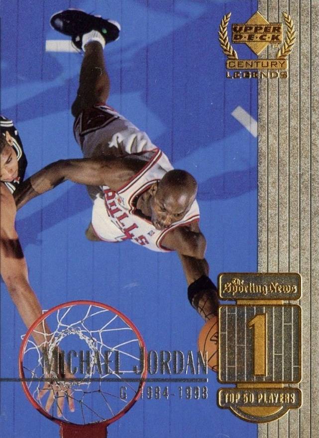 1999 Upper Deck Century Legends Michael Jordan #1 Basketball Card