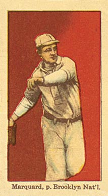 1915 General Baking Co. Marquard, p. Brooklyn Nat'L # Baseball Card