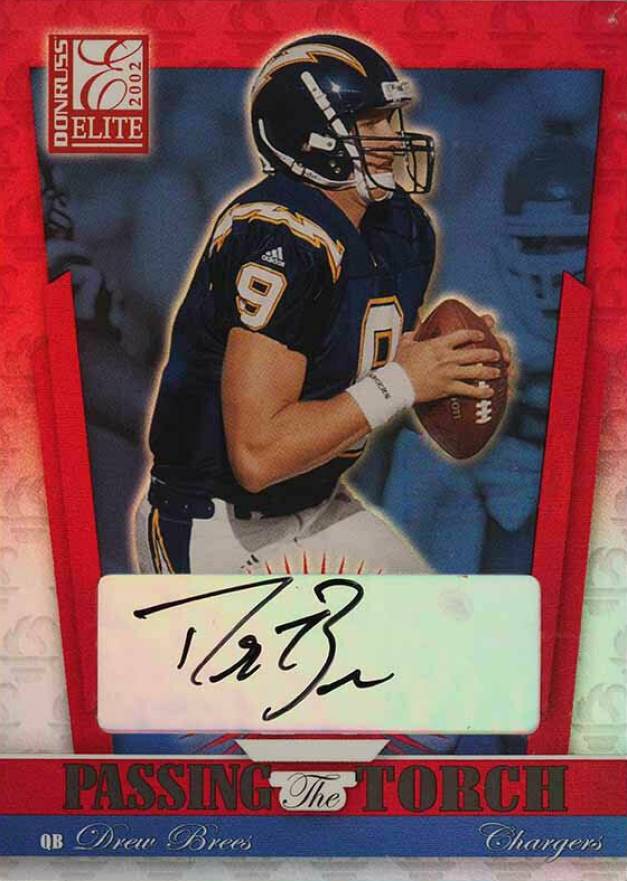 2002 Donruss Elite Pass the Torch Drew Brees #PT-6 Football Card