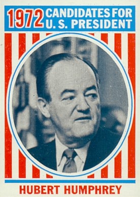 1972 Topps U.S. Presidents Hubert Humphrey #38 Non-Sports Card