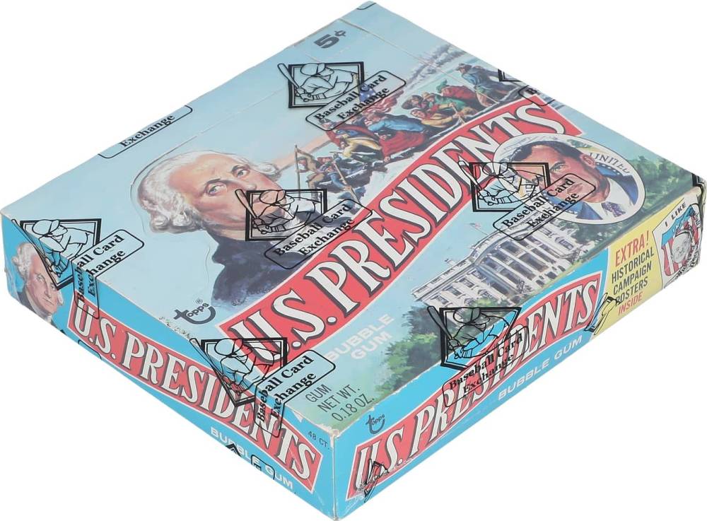 1972 Topps U.S. Presidents Wax Pack Box #WPB Non-Sports Card