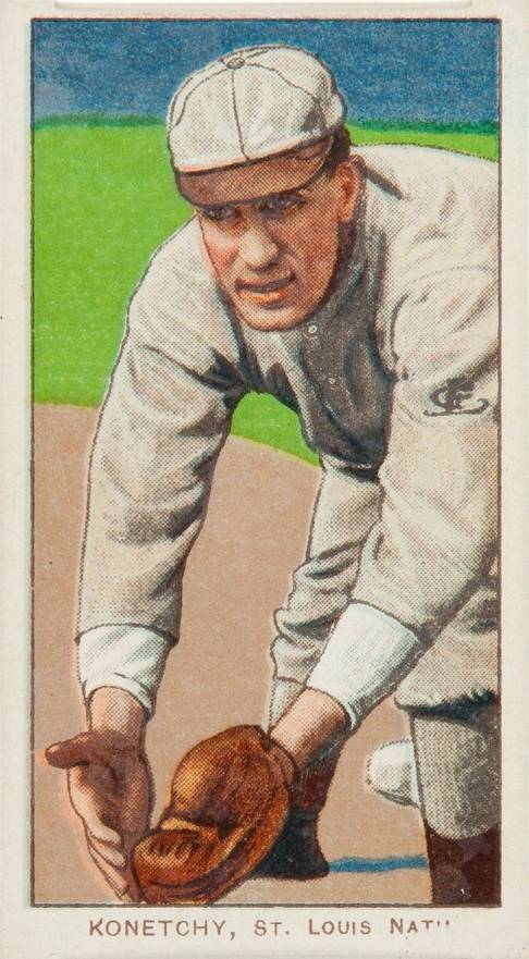 1909 White Borders Hindu-Red Konetchy, St. Louis Nat'L #263 Baseball Card