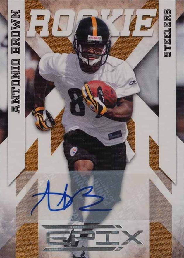 2010 Panini Epix Antonio Brown #107 Football Card