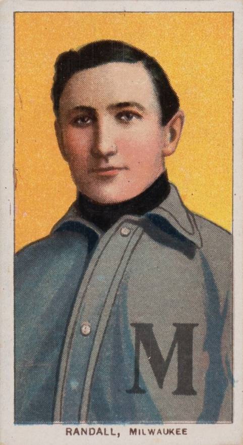 1909 White Borders Cycle 350 Randall, Milwaukee #403 Baseball Card