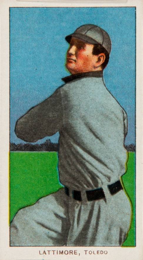 1909 White Borders Cycle 350 Lattimore, Toledo #277 Baseball Card