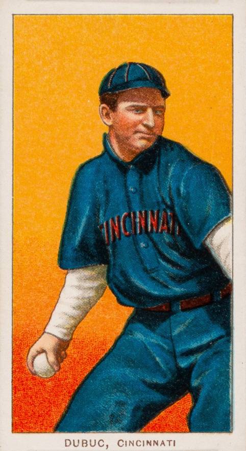 1909 White Borders Cycle 350 Dubuc, Cincinnati #152 Baseball Card