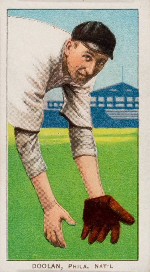 1909 White Borders Cycle 350 Doolan, Phila. Nat'L #139 Baseball Card