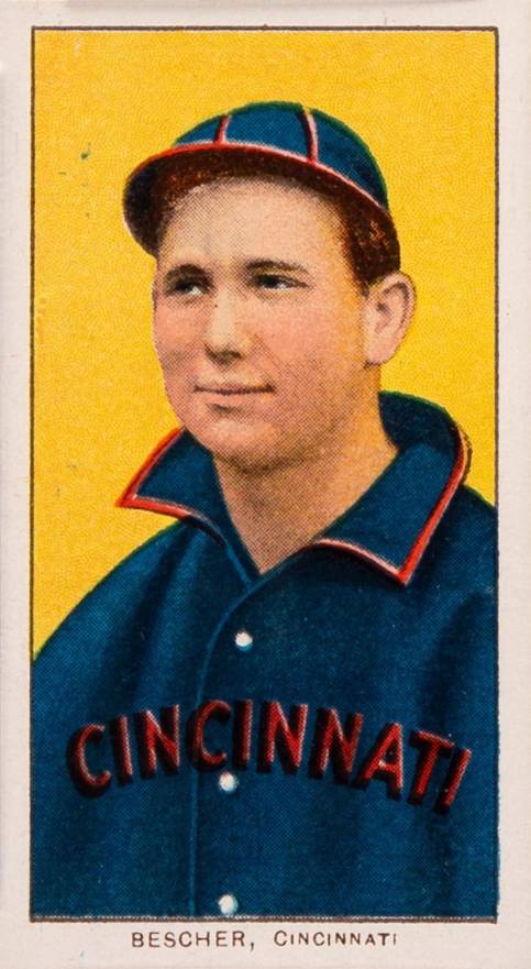 1909 White Borders Cycle 350 Bescher, Cincinnati #40 Baseball Card