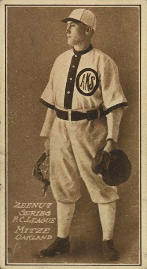 1911 Zeenut Pacific Coast League Mitze # Baseball Card