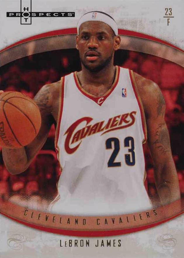 2007 Fleer Hot Prospects LeBron James #5 Basketball Card