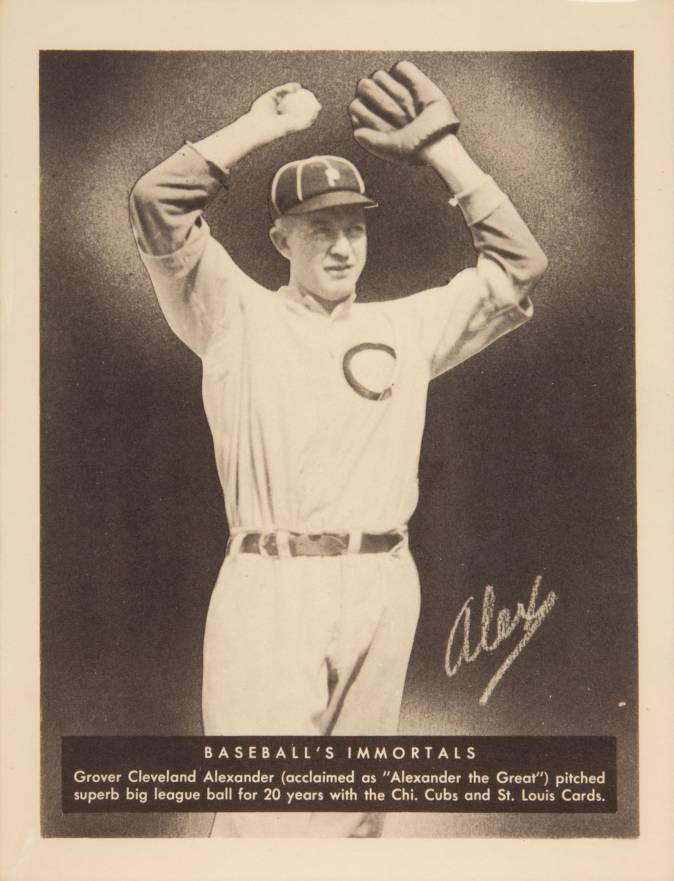 1949 Leaf Premiums Grover Alexander # Baseball Card