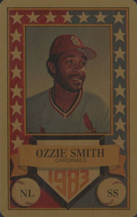 1983 Perma-Graphics All-Star Credit Cards Ozzie Smith # Baseball Card