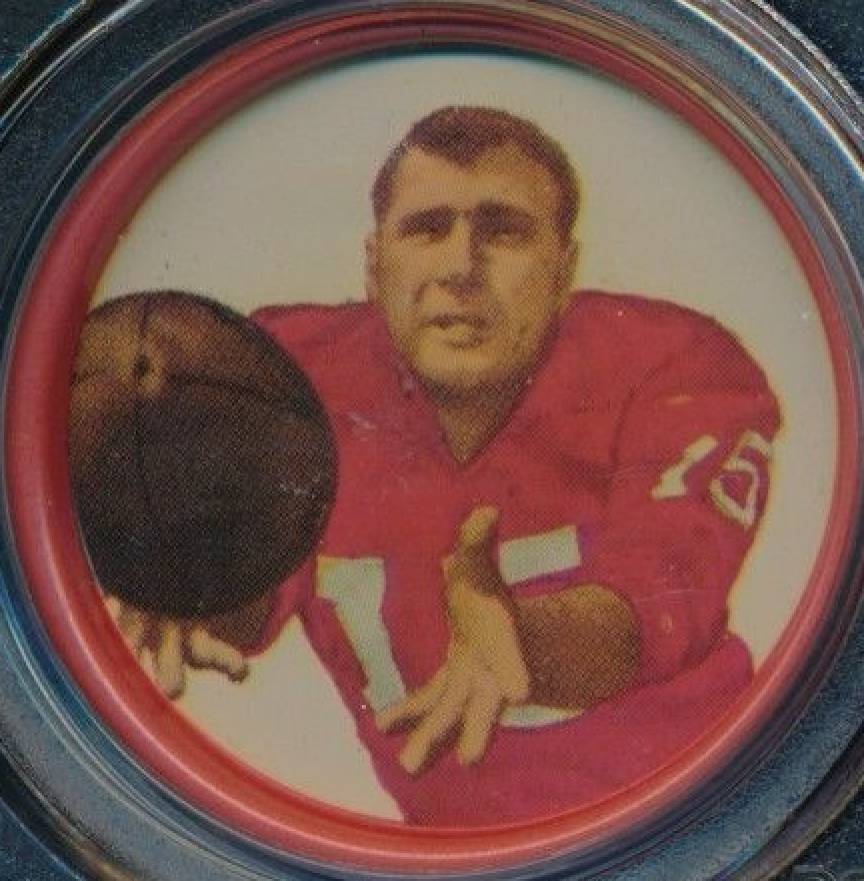 1962 Salada Coins Babe Parilli #124 Football Card