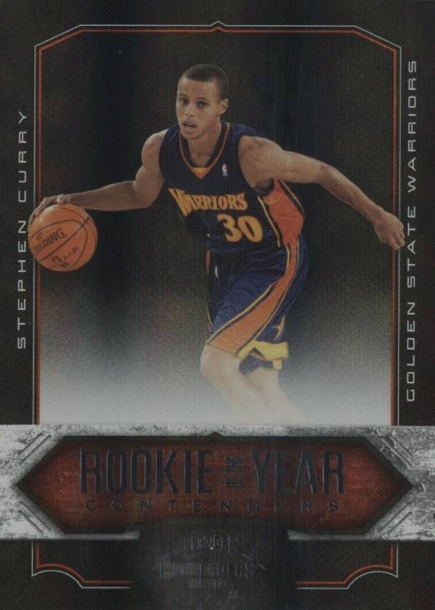 2009 Playoff Contenders Rookie of the Year Contenders Stephen Curry #10 Basketball Card