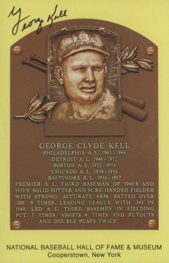 1999 Hall of Fame Autographs George Kell # Baseball Card