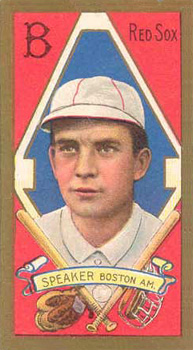 1911 Gold Borders Drum Tris Speaker #189 Baseball Card