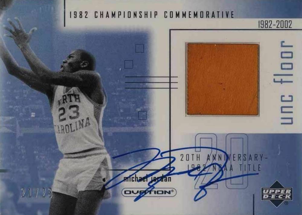 2001 Upper Deck Ovation MJ UNC Championship Commemoratives Floor Michael Jordan #MJFA Basketball Card