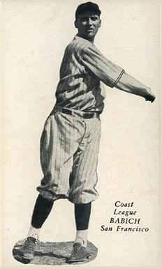 1932 Zeenut Pacific Coast League Babich # Baseball Card