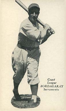 1932 Zeenut Pacific Coast League Bordagaray # Baseball Card