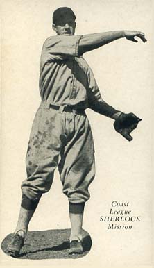 1932 Zeenut Pacific Coast League Sherlock # Baseball Card