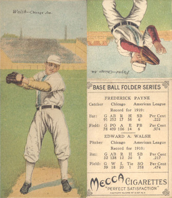 1911 Mecca Double Folders Payne/Walsh # Baseball Card