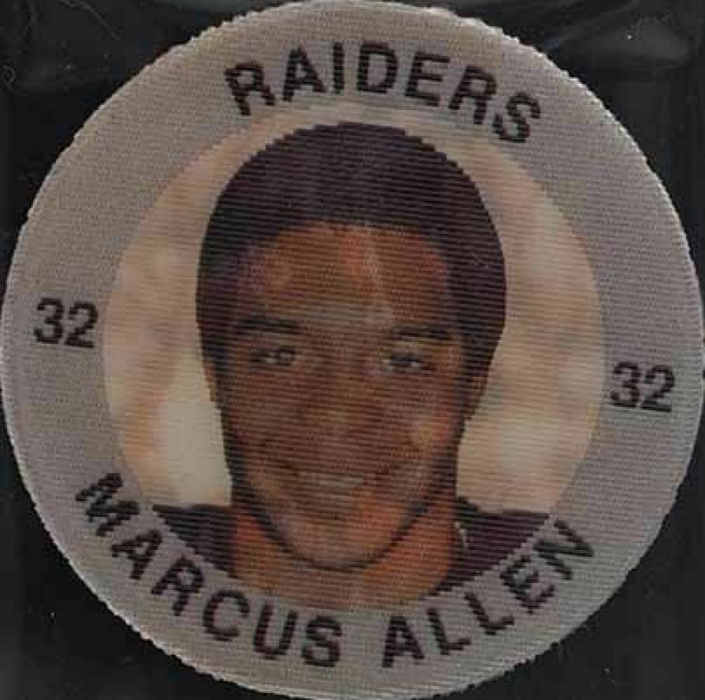 1983 7-Eleven Discs Marcus Allen #5 Football Card