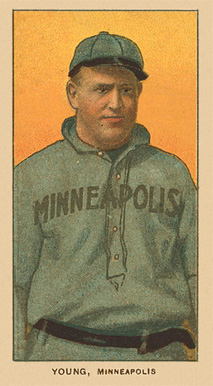 1909 White Borders Ghosts, Miscuts, Proofs, Blank Backs & Oddities Young, Minneapolis #524 Baseball Card