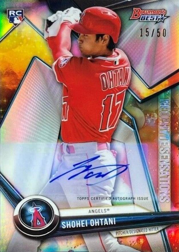 2018 Bowman's Best Neophyte Sensations Shohei Ohtani #NS-SO Baseball Card