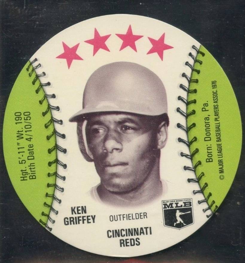 1976 Isaly's Sweet William Disc Ken Griffey # Baseball Card