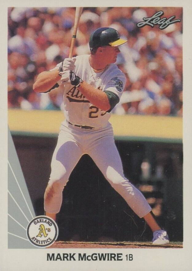 1990 Leaf Mark McGwire #62 Baseball Card