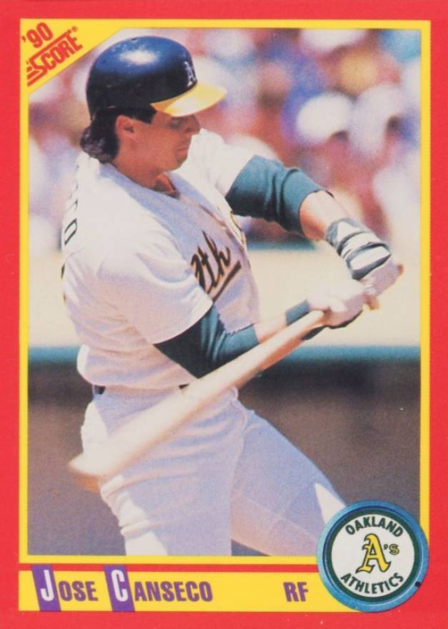 1990 Score Jose Canseco #375 Baseball Card