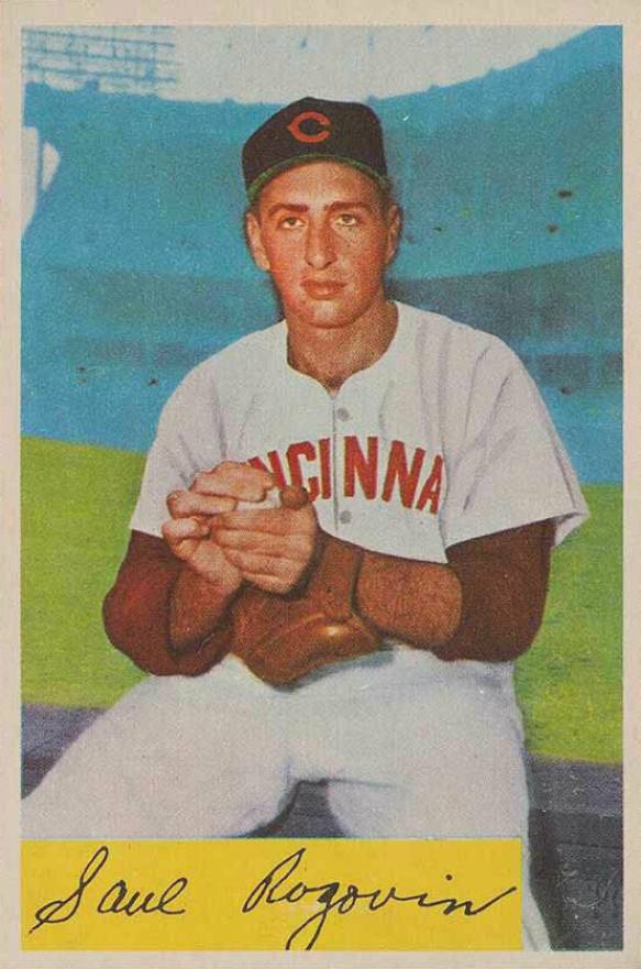 1954 Bowman Saul Rogovin #140c Baseball Card