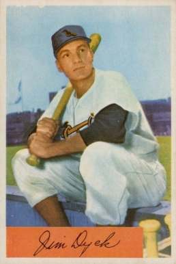 1954 Bowman Jim Dyck #85a Baseball Card