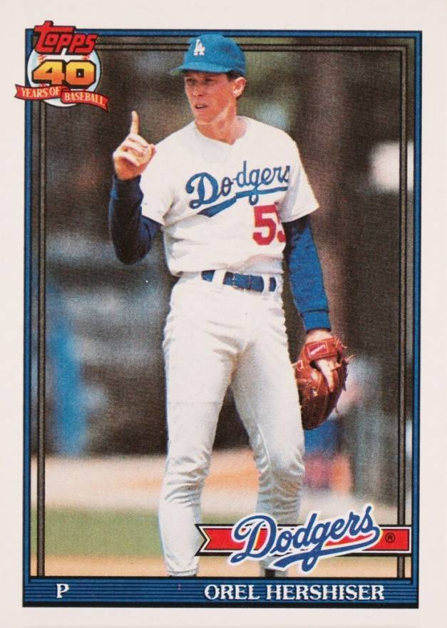 1991 Topps Orel Hershiser #690 Baseball Card