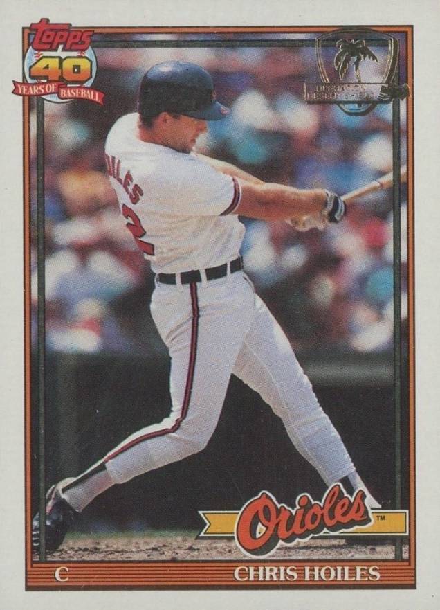 1991 Topps Chris Hoiles #42 Baseball Card