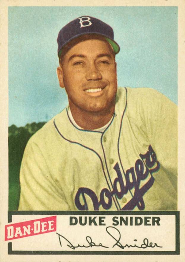 1954 Dan-Dee Potato Chips Duke Snider # Baseball Card