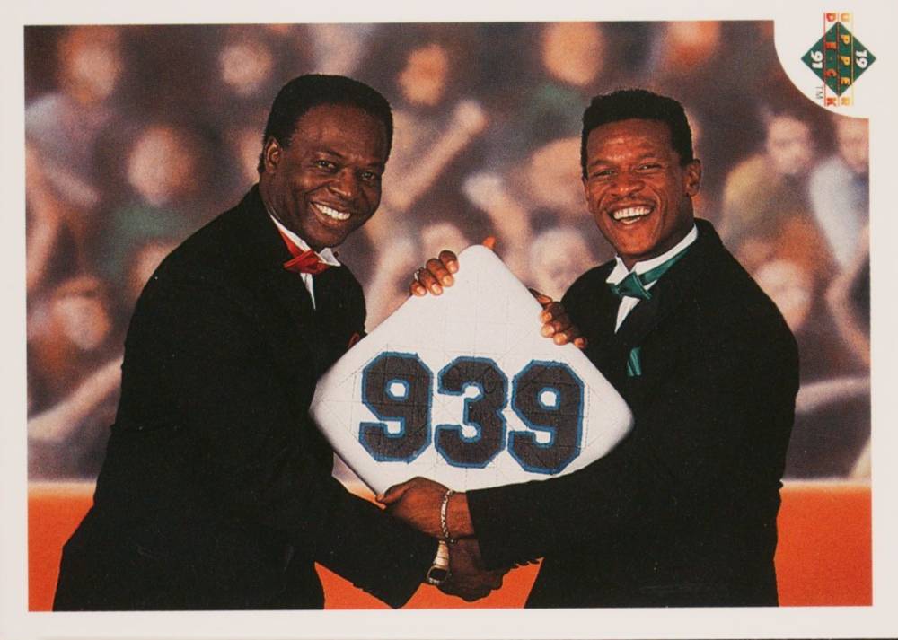 1991 Upper Deck Lou Brock/Rickey Henderson #636 Baseball Card