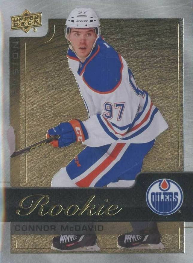 2015 Upper Deck Fusion Epack Rookie Achievement Connor McDavid #R1 Hockey Card