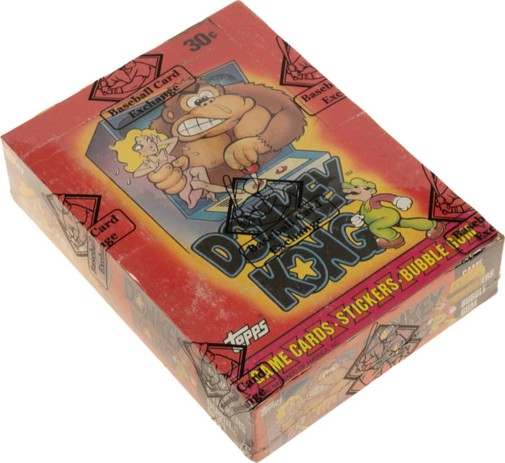 1982 Topps Donkey Kong Stickers Wax Pack Box #WPB Non-Sports Card