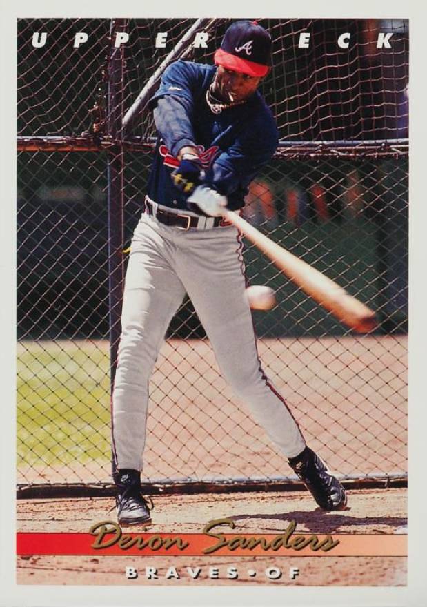 1993 Upper Deck Deion Sanders #166 Baseball Card