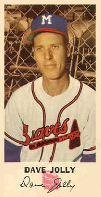 1954 Johnston Cookies Braves Dave Jolly #17 Baseball Card