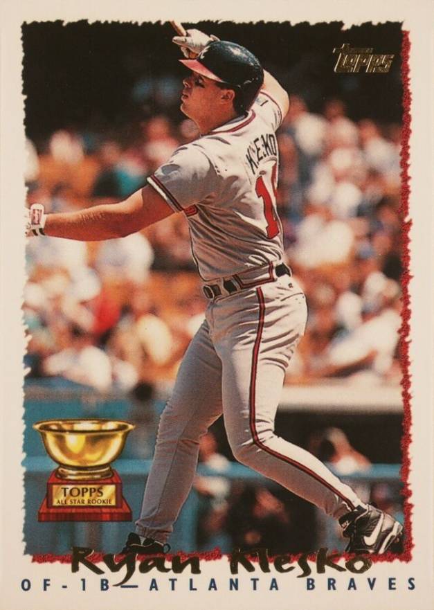 1995 Topps Ryan Klesko #324 Baseball Card