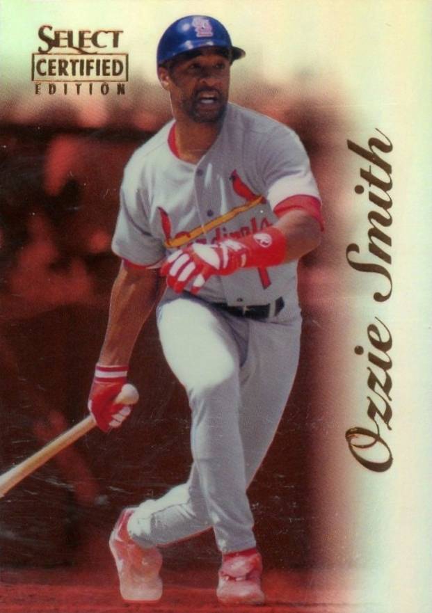 1996 Select Certified Ozzie Smith #50 Baseball Card