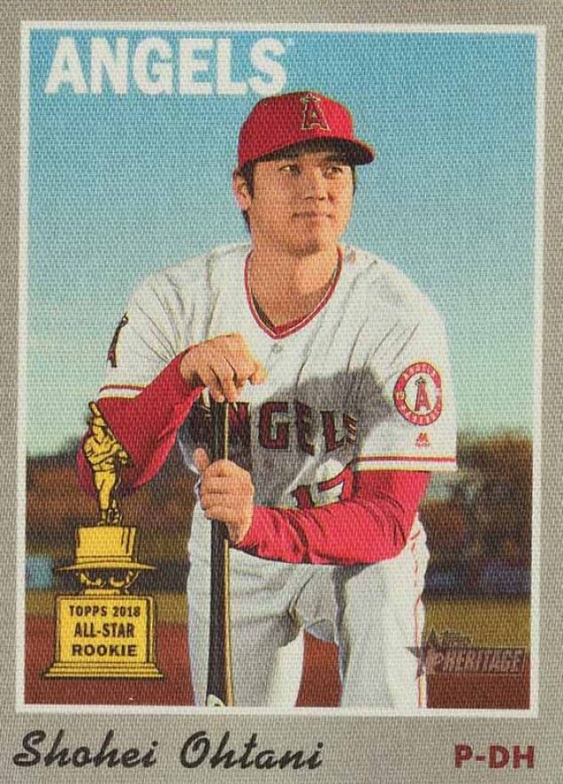 2019 Topps Heritage 1970 Cloth Sticker Shohei Ohtani #16 Baseball Card